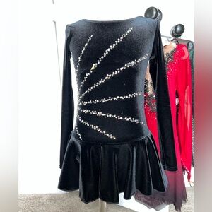 Black Skating Dress girls size 6-7